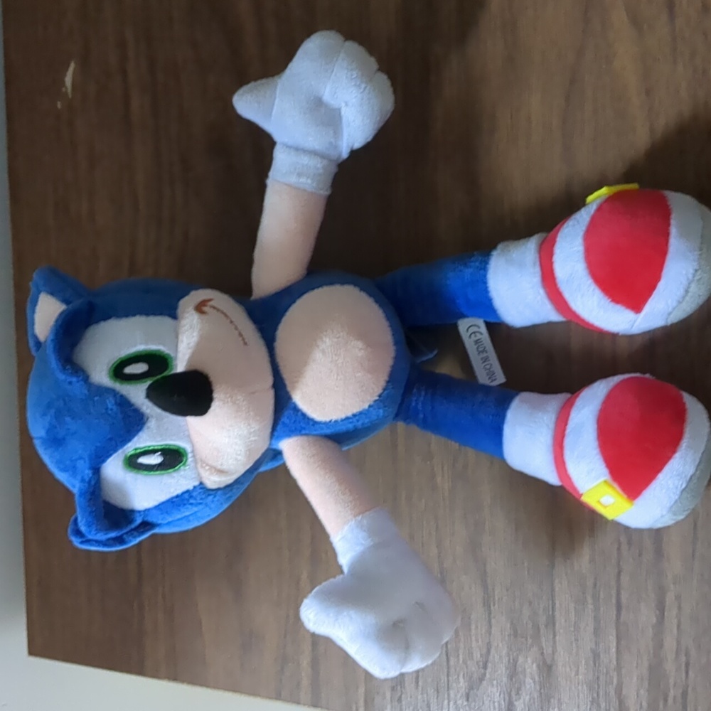 Sonic the hedgehog plush toy teddy bear